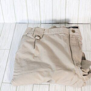 5.11 Tactical Series Size 40/34 (33") 100% Cotton Elastic sides khaki color